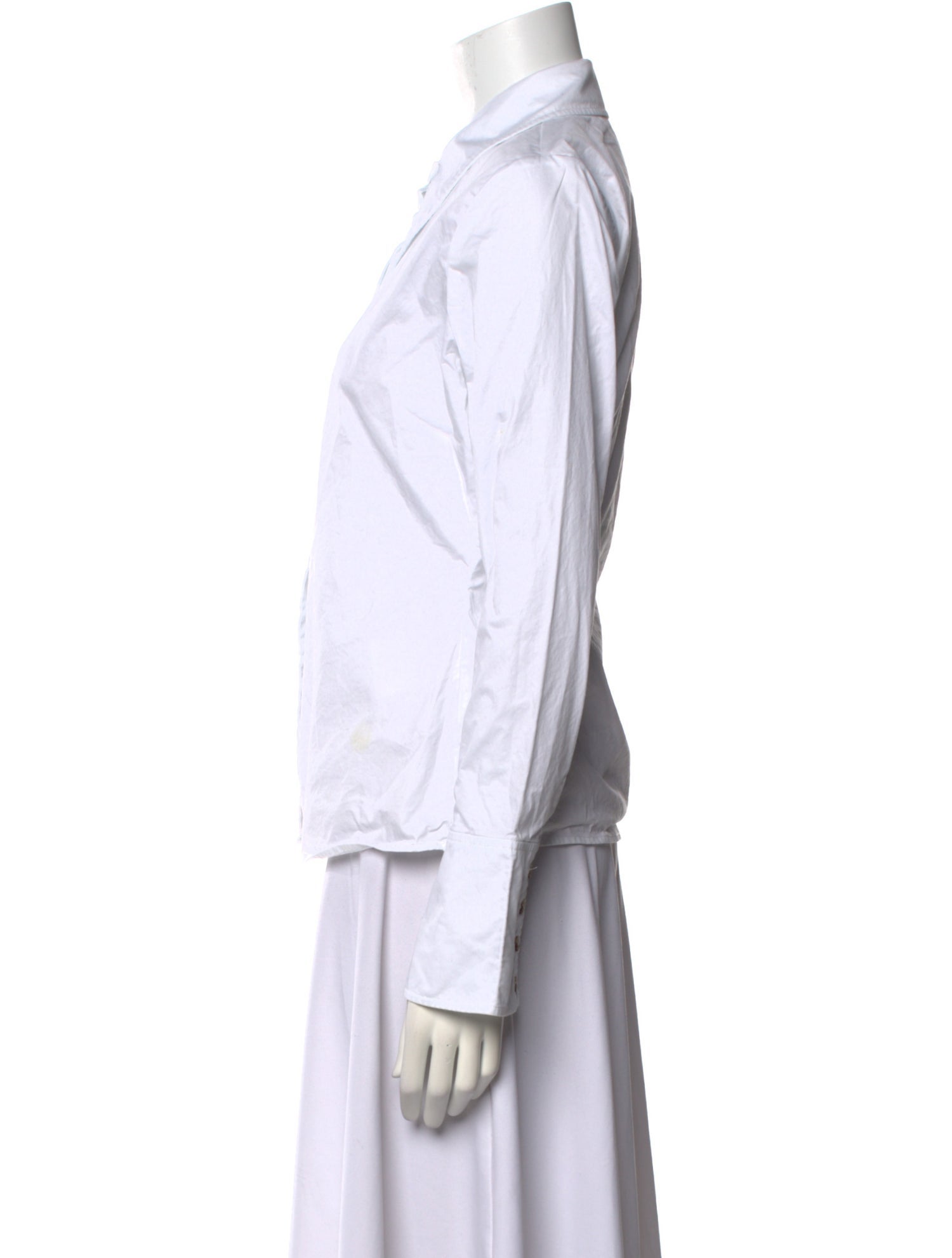 Anine Bing Long Sleeve Button-Up Top