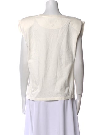 Anine Bing Bateau Neckline Short Sleeve Top