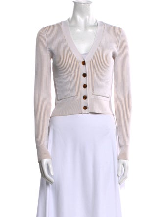 Anine Bing Striped V-Neck Sweater