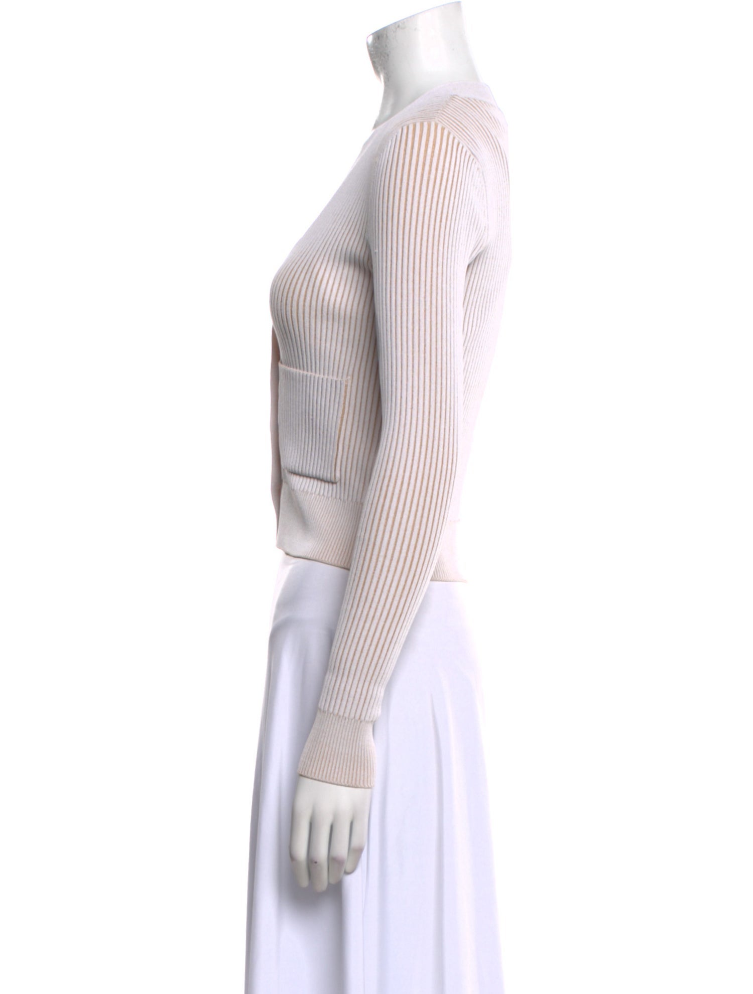 Anine Bing Striped V-Neck Sweater