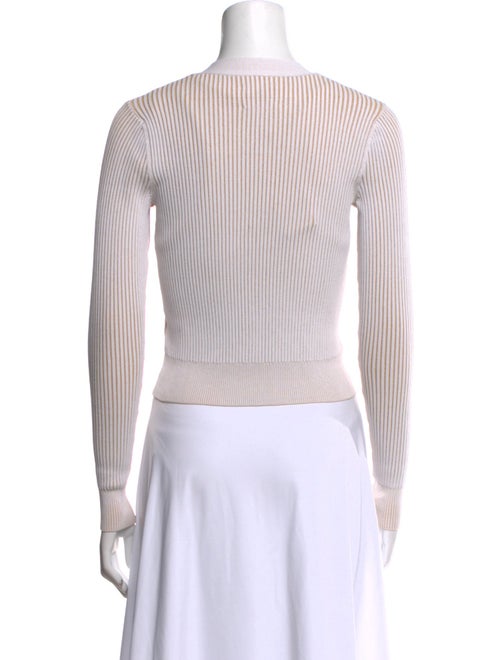 Anine Bing Striped V-Neck Sweater