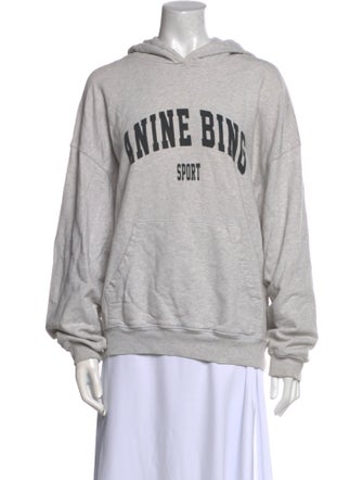 Anine Bing Graphic Print Crew Neck Sweatshirt