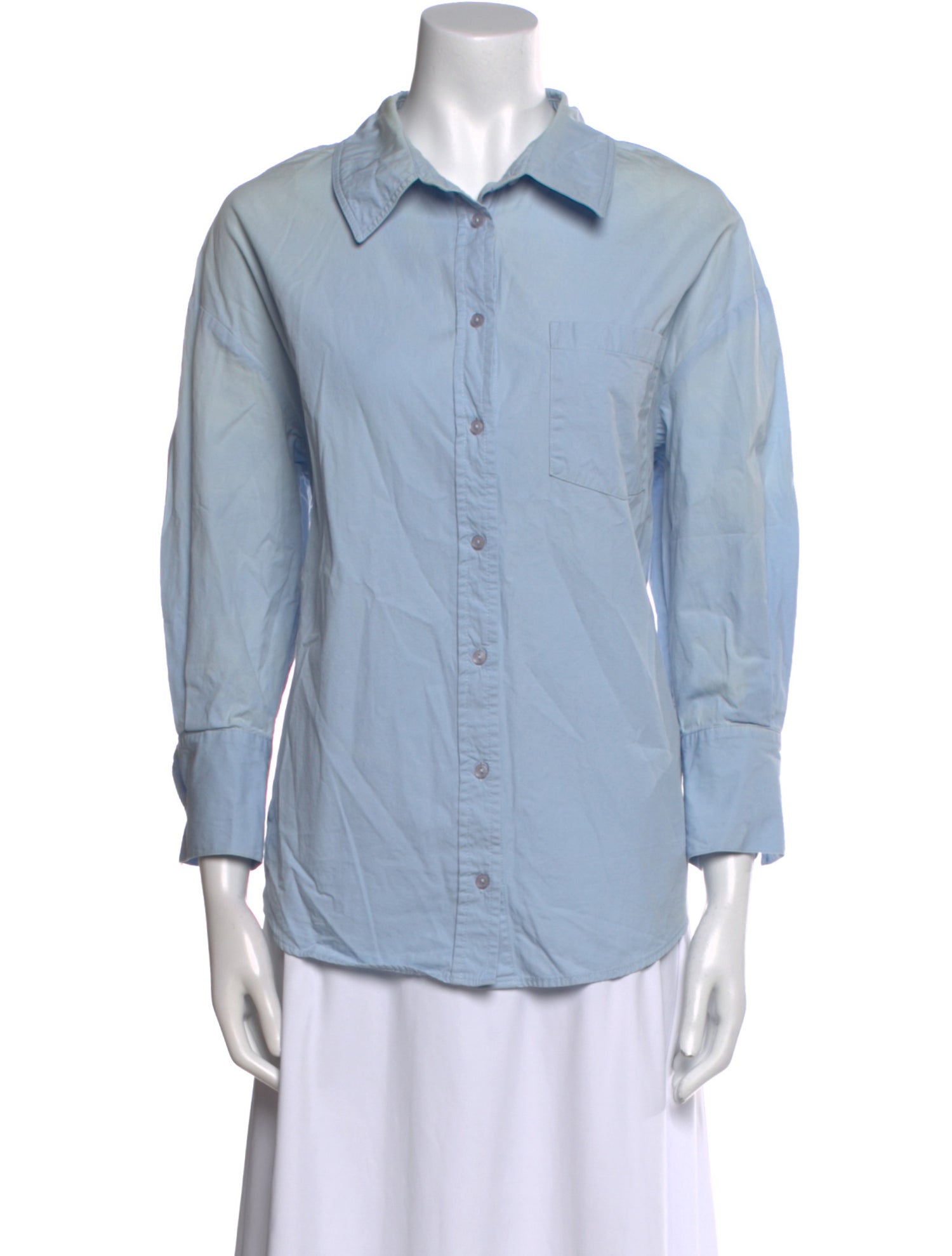 Anine Bing Three-Quarter Sleeve Button-Up Top
