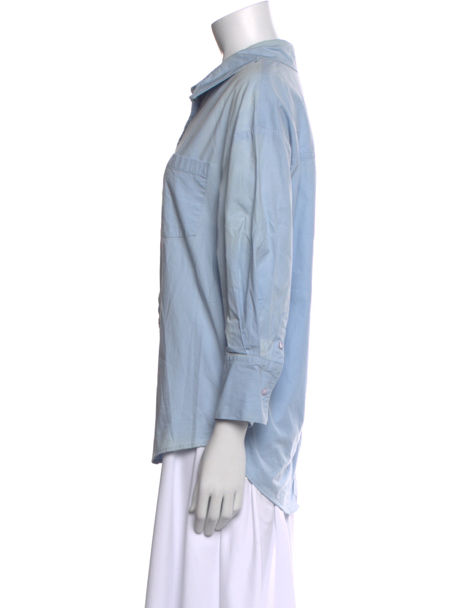 Anine Bing Three-Quarter Sleeve Button-Up Top