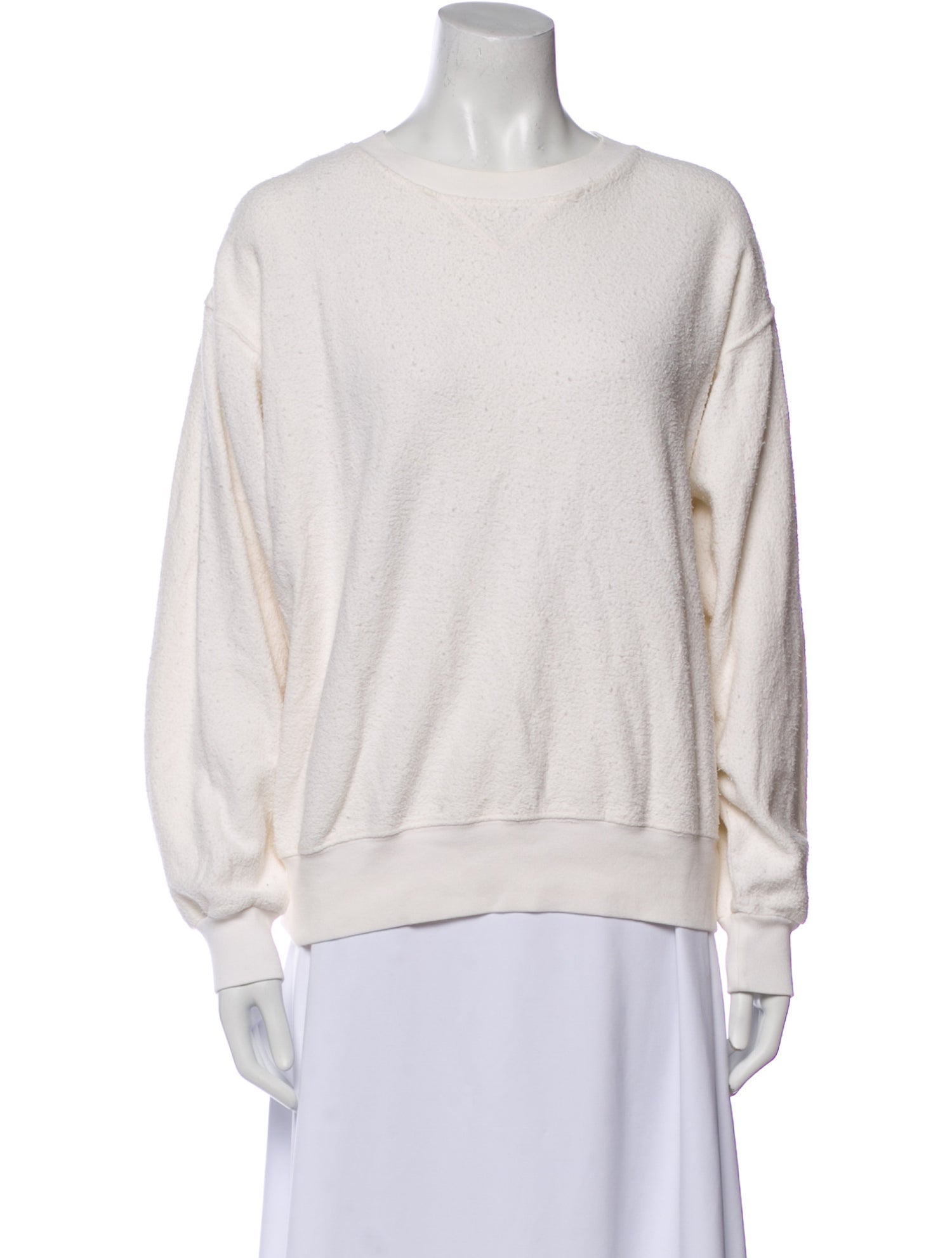 Anine Bing Bateau Neckline Long Sleeve Sweatshirt
