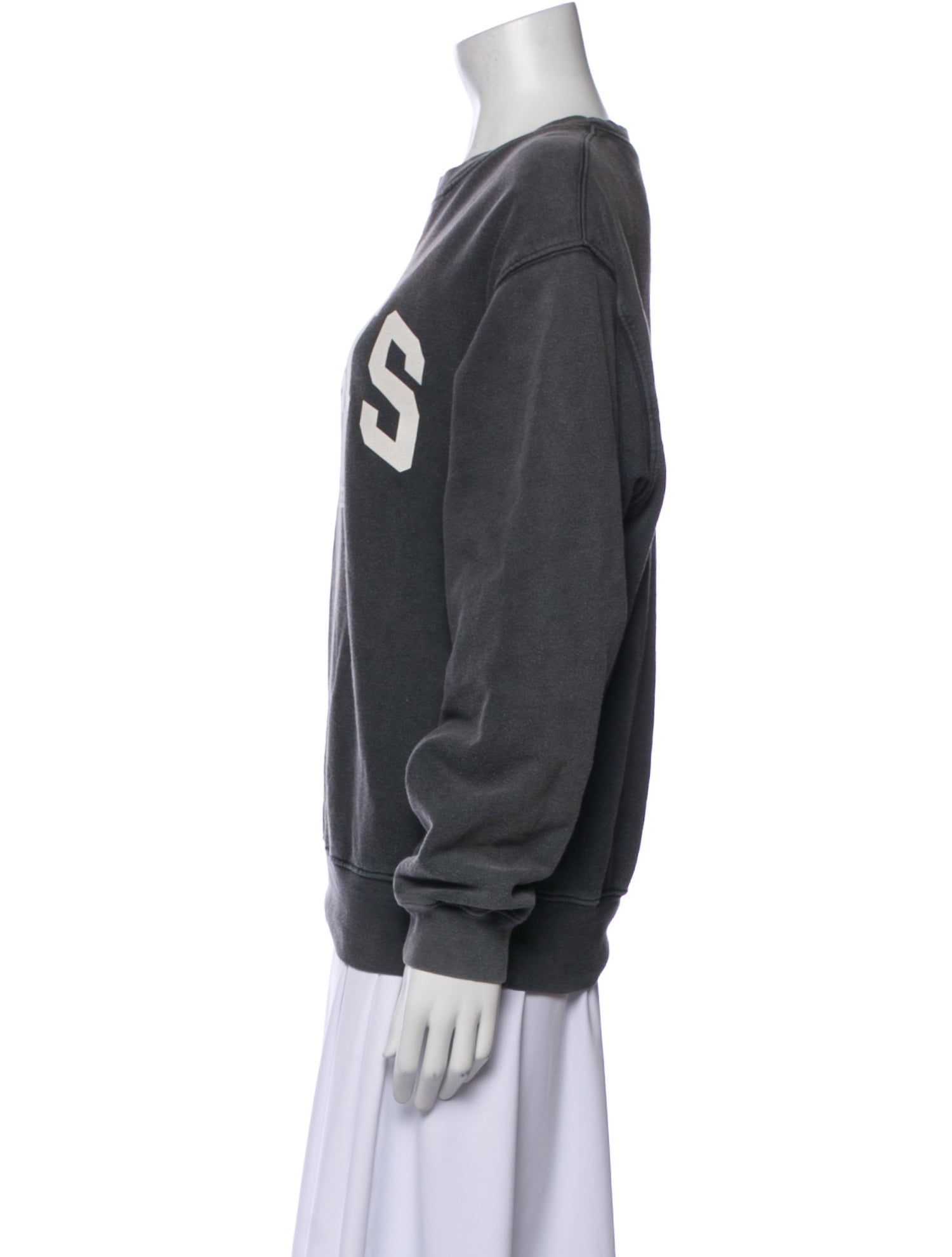 Anine Bing Graphic Print Crew Neck Sweatshirt