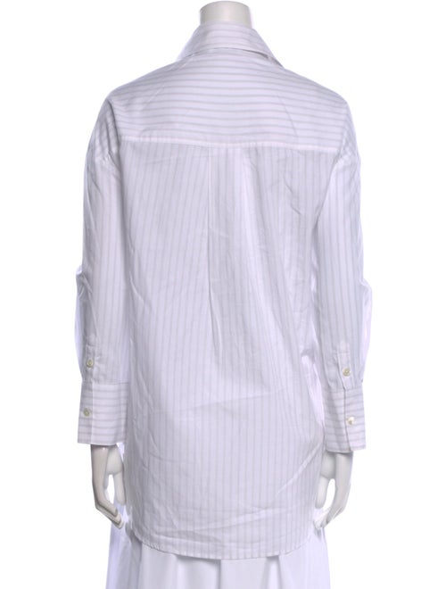 Anine Bing Striped Long Sleeve Button-Up Top