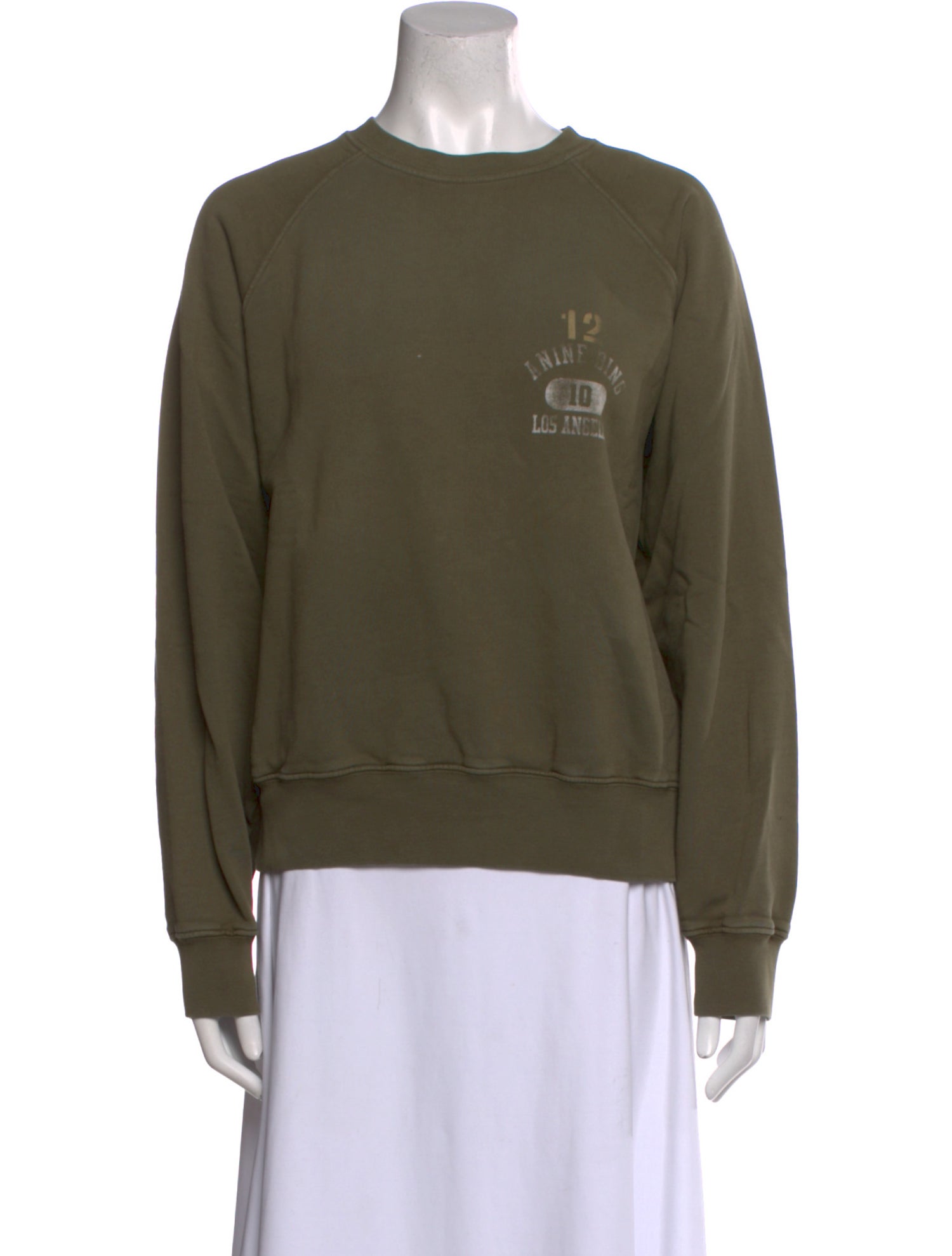 Anine Bing Graphic Print Crew Neck Sweatshirt