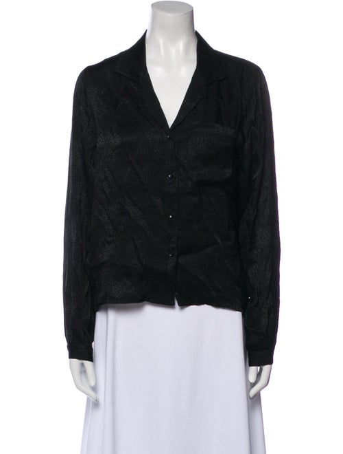 Anine Bing Long Sleeve Button-Up Top