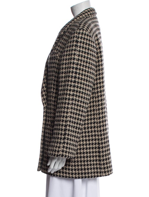 Anine Bing Houndstooth Print Coat