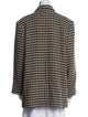 Anine Bing Houndstooth Print Coat