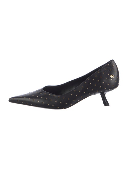 Anine Bing Leather Polka Dot Print Pumps