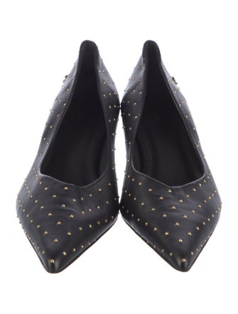Anine Bing Leather Polka Dot Print Pumps