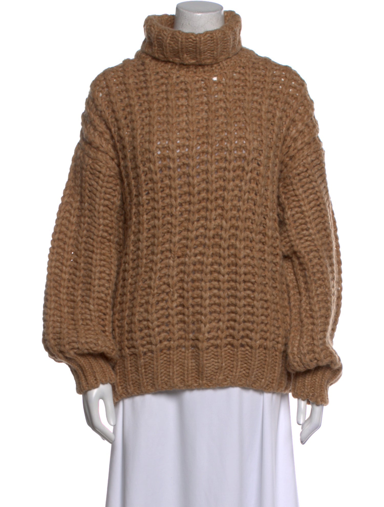 Anine Bing Merino Wool Turtleneck Sweater