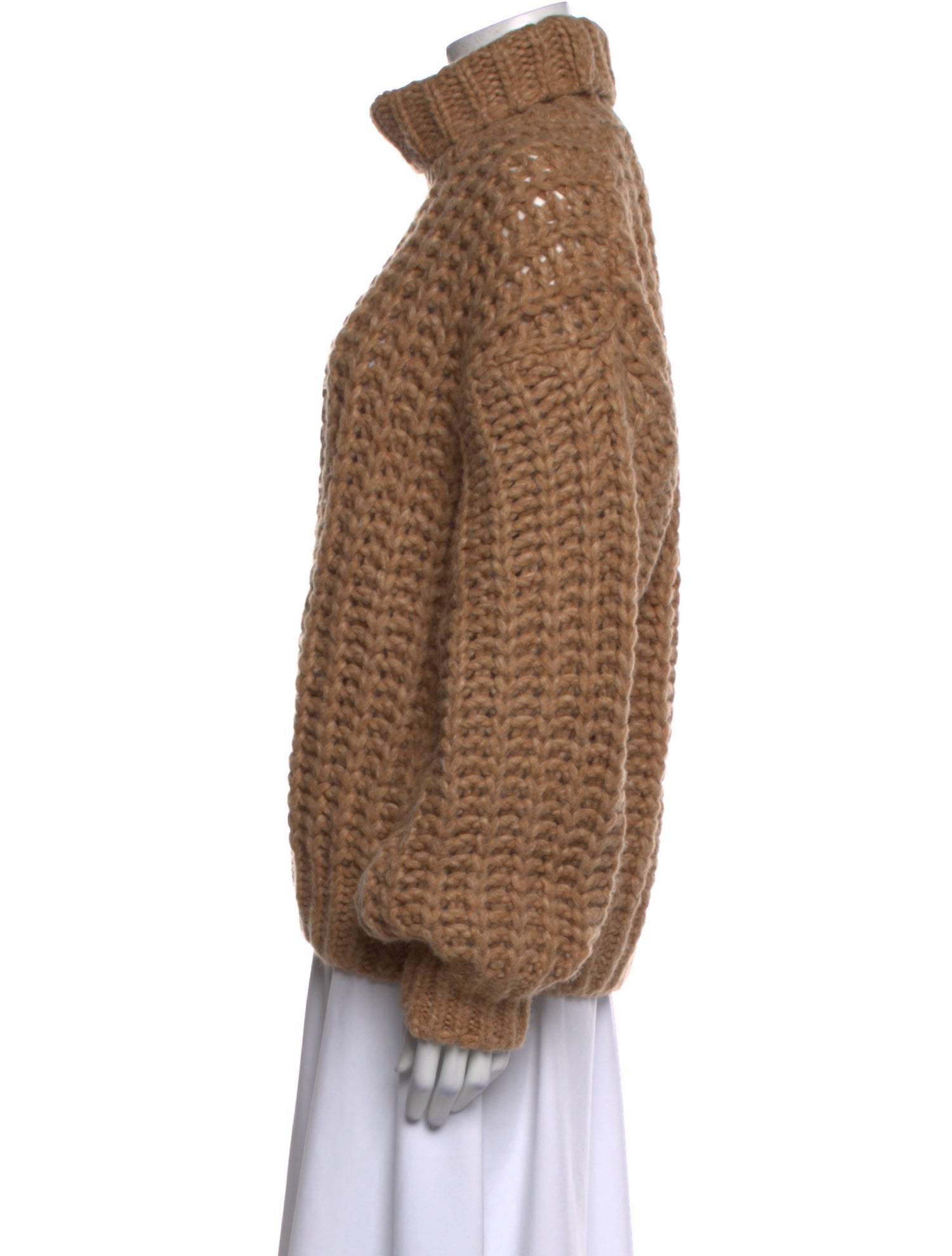Anine Bing Merino Wool Turtleneck Sweater
