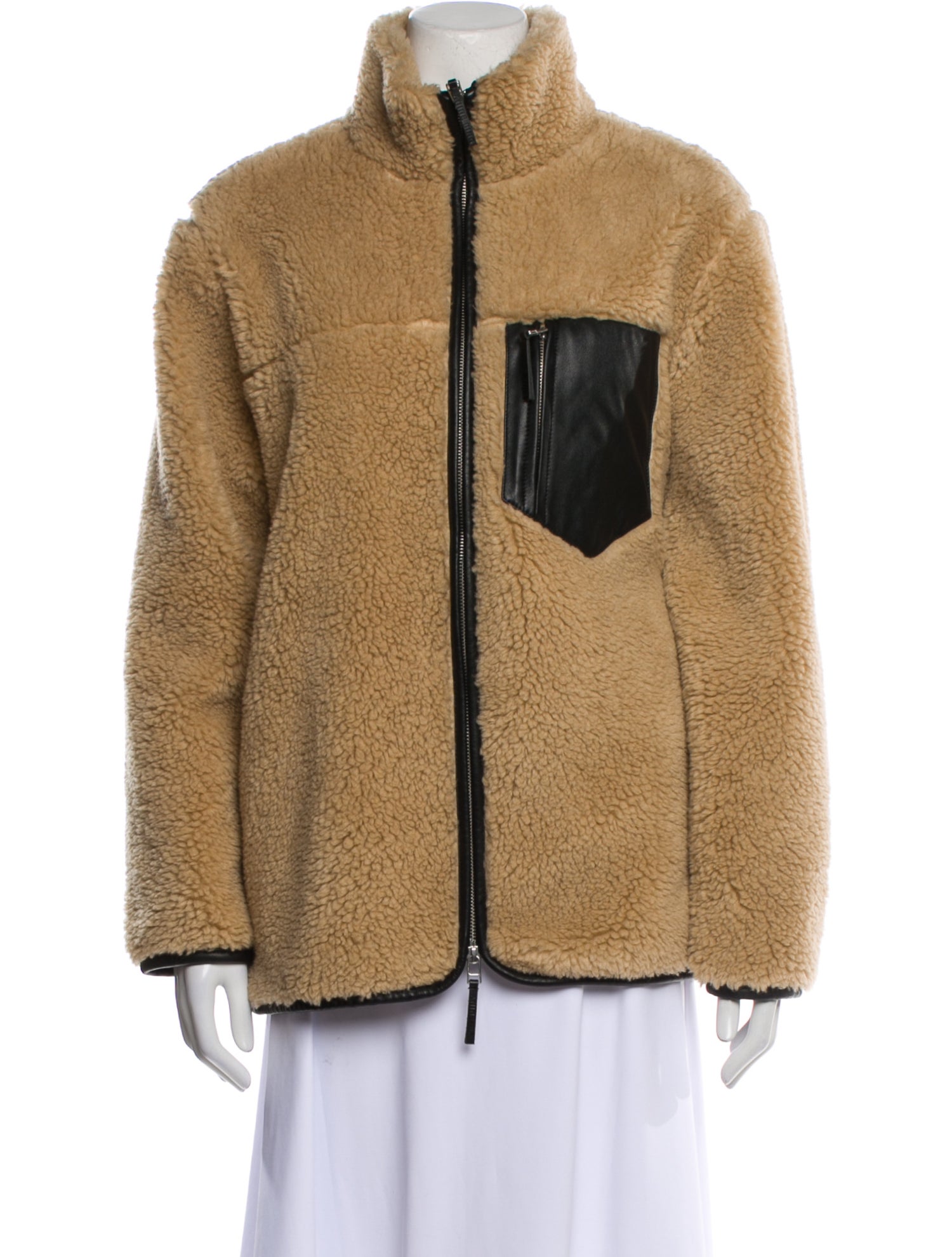 Anine Bing Colorblock Pattern Coat