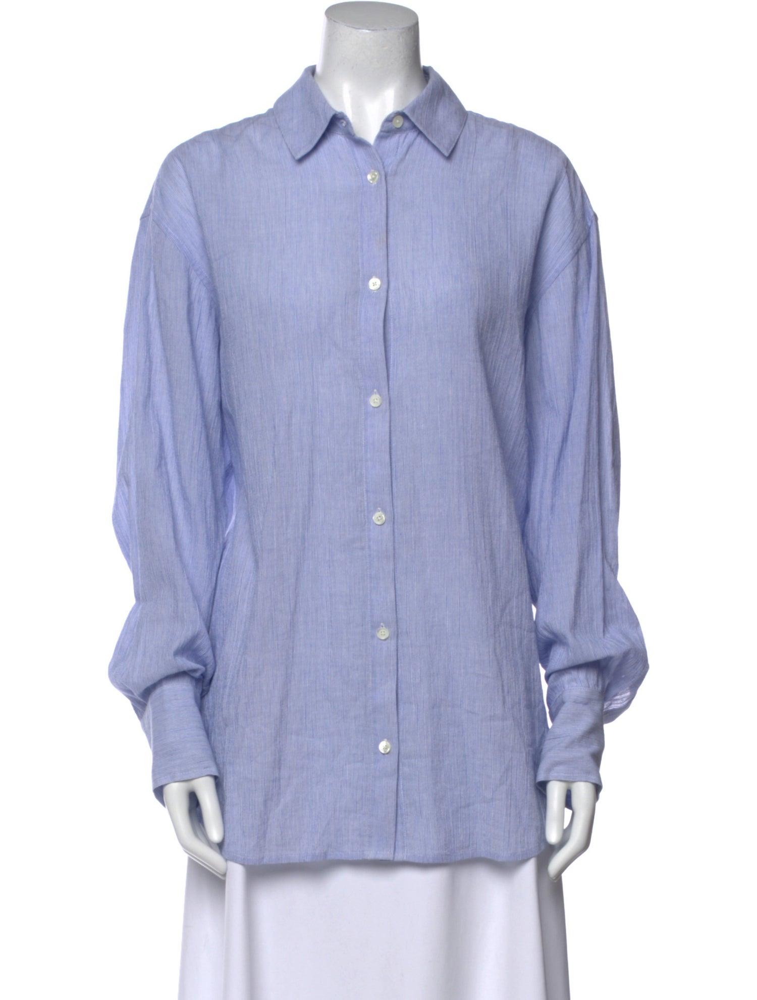 Anine Bing Long Sleeve Button-Up Top