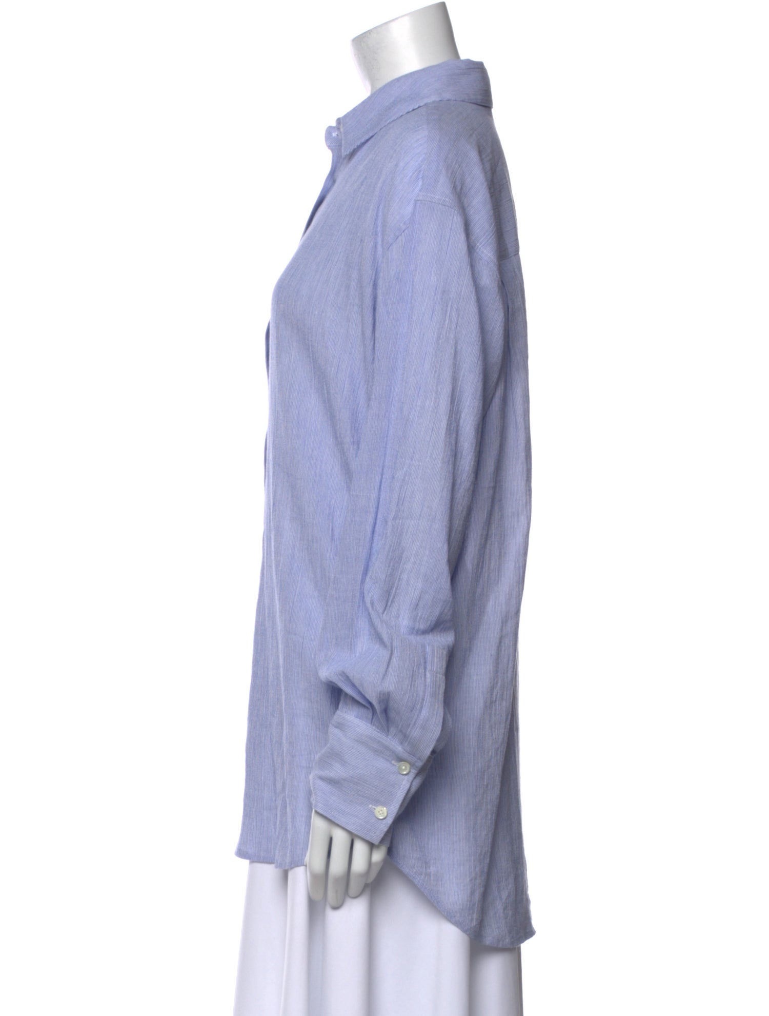 Anine Bing Long Sleeve Button-Up Top