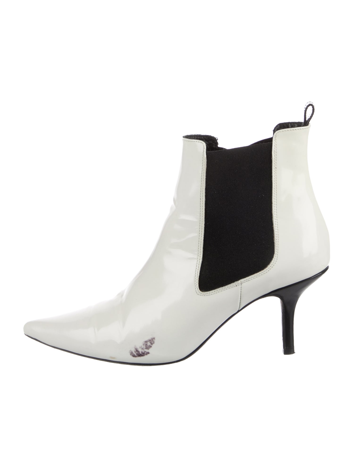 Anine Bing Patent Leather Chelsea Boots