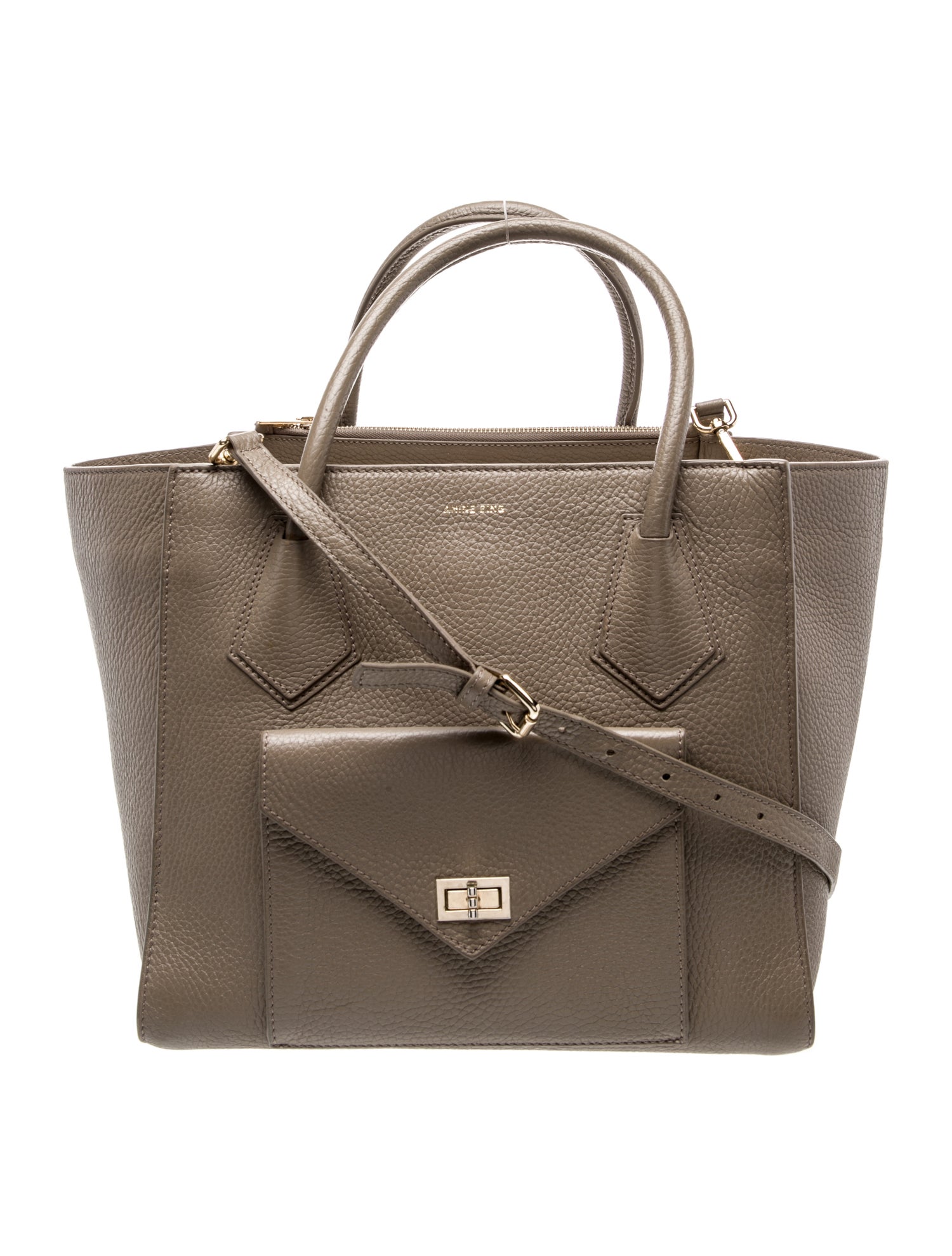 Anine Bing Leather Top Handle Bag