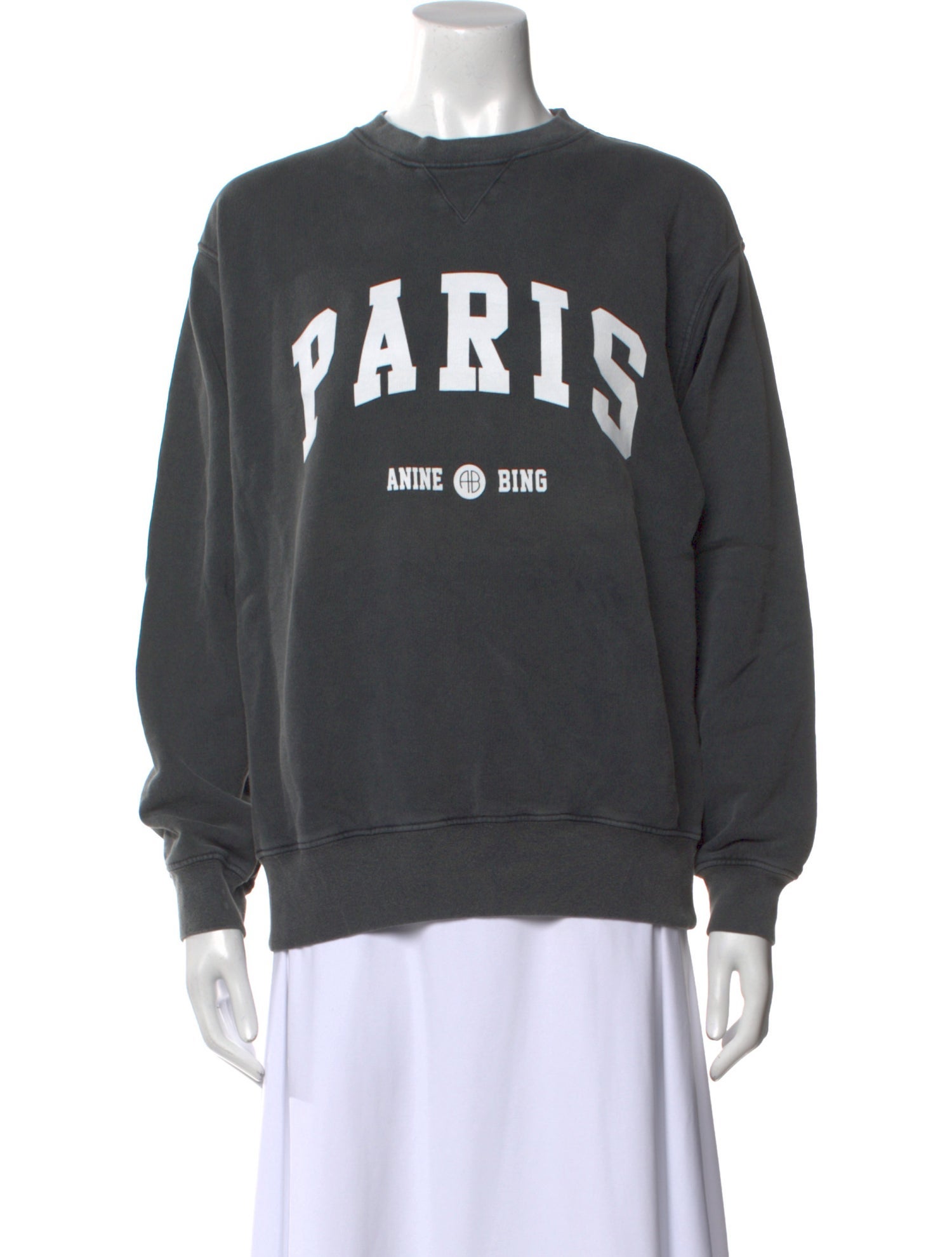 Anine Bing Graphic Print Crew Neck Sweatshirt