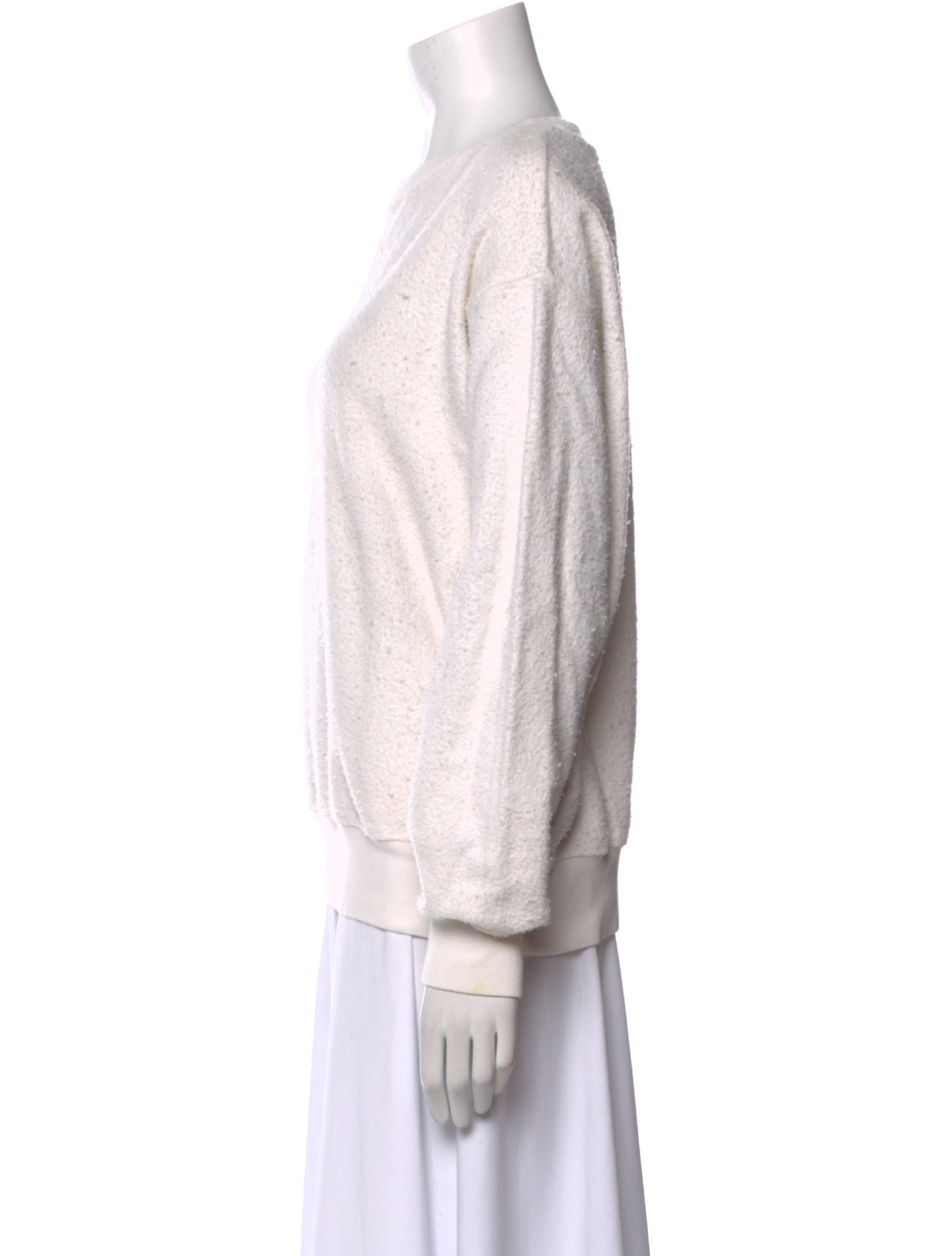 Anine Bing Bateau Neckline Long Sleeve Sweatshirt