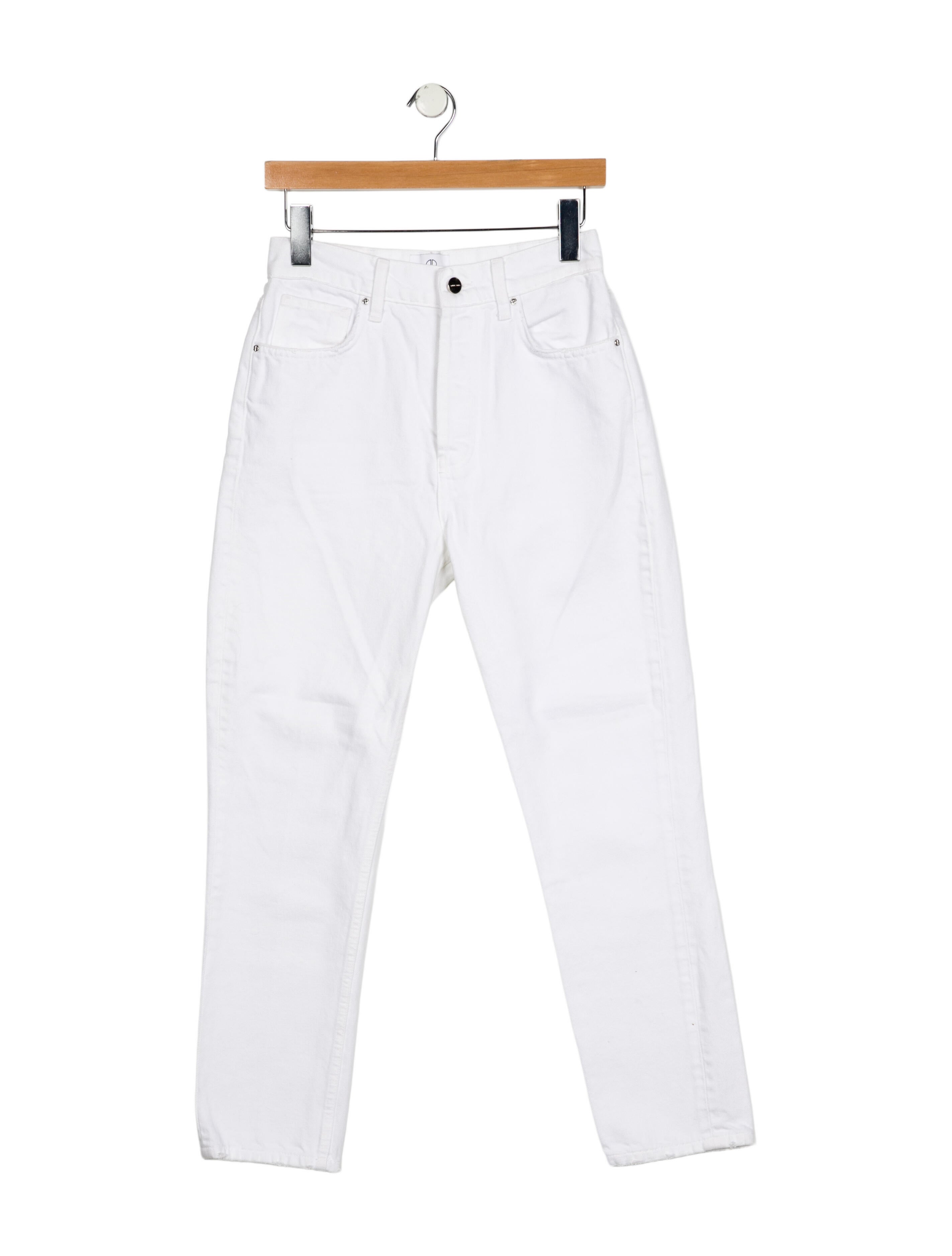 Anine Bing High-Rise Straight Leg Jeans