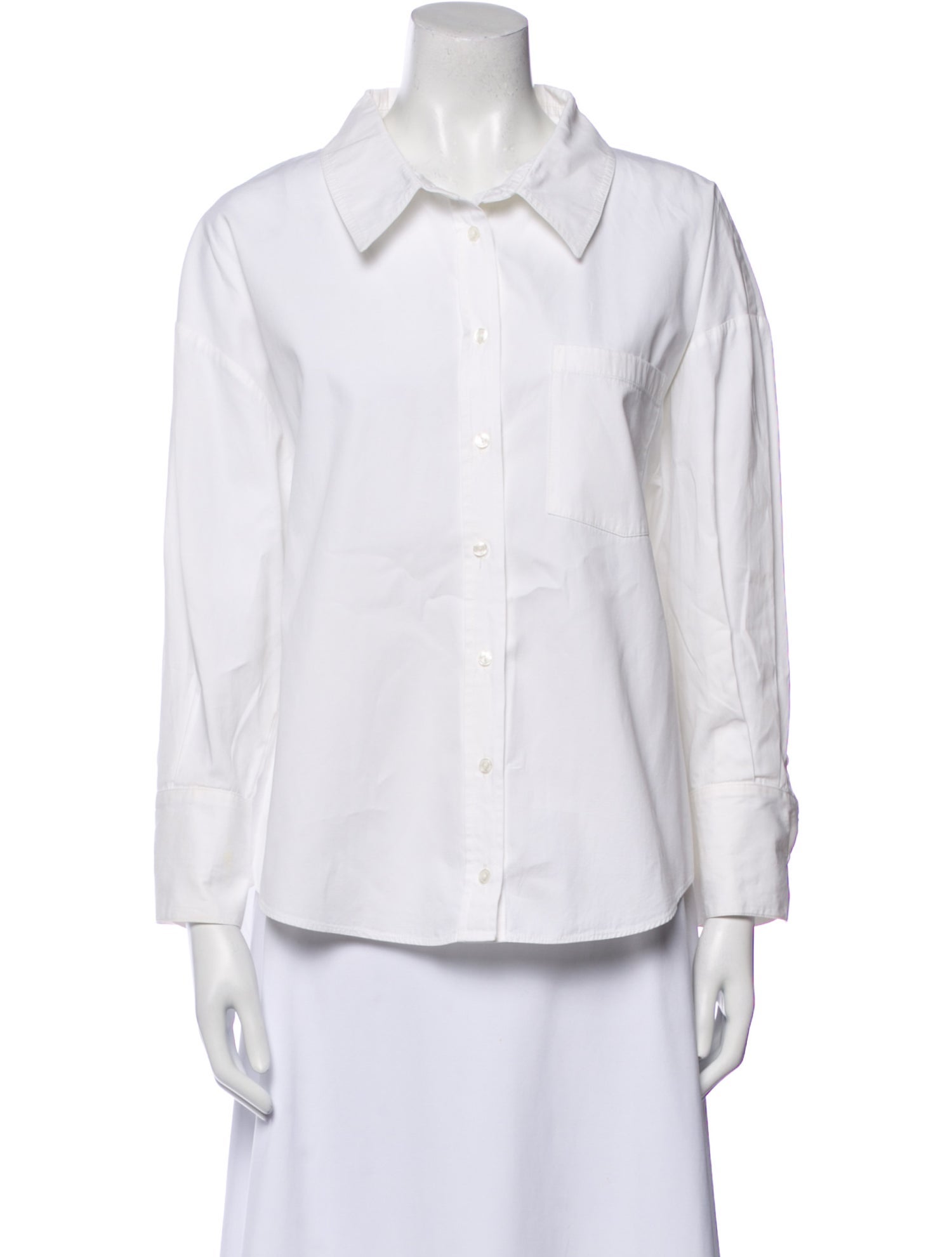 Anine Bing Long Sleeve Button-Up Top