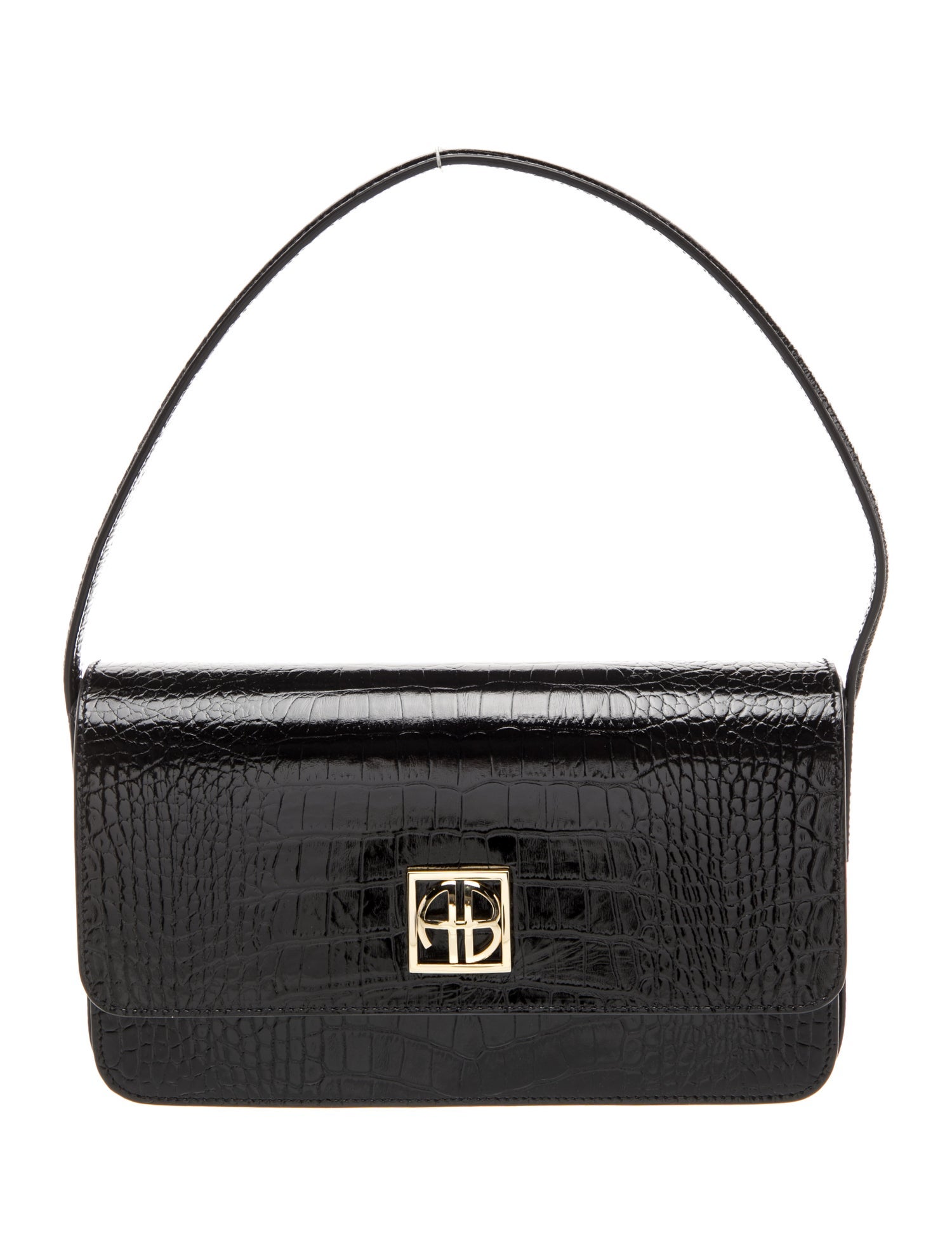 Anine Bing Embossed Leather Shoulder Bag