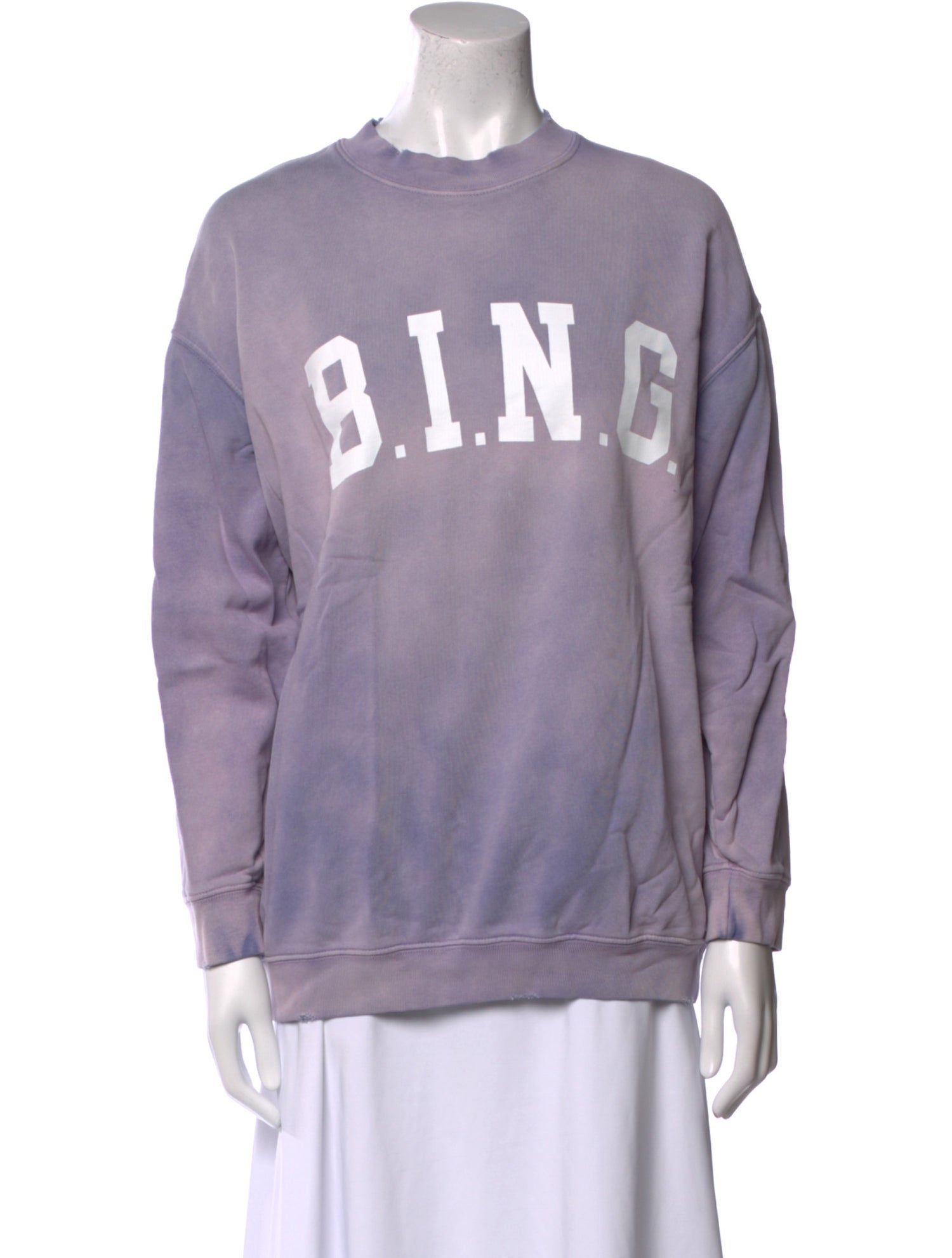 Anine Bing Graphic Print Crew Neck Sweatshirt