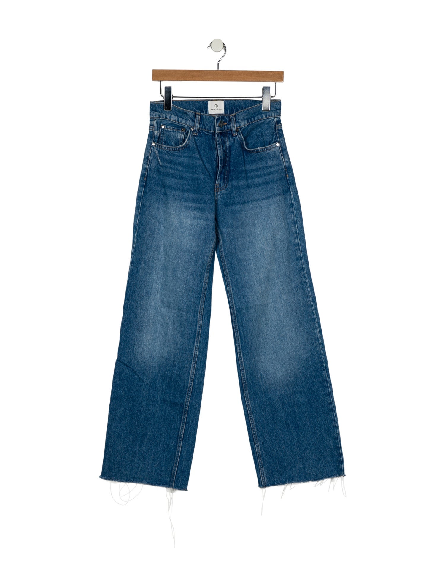 Anine Bing High-Rise Wide Leg Jeans