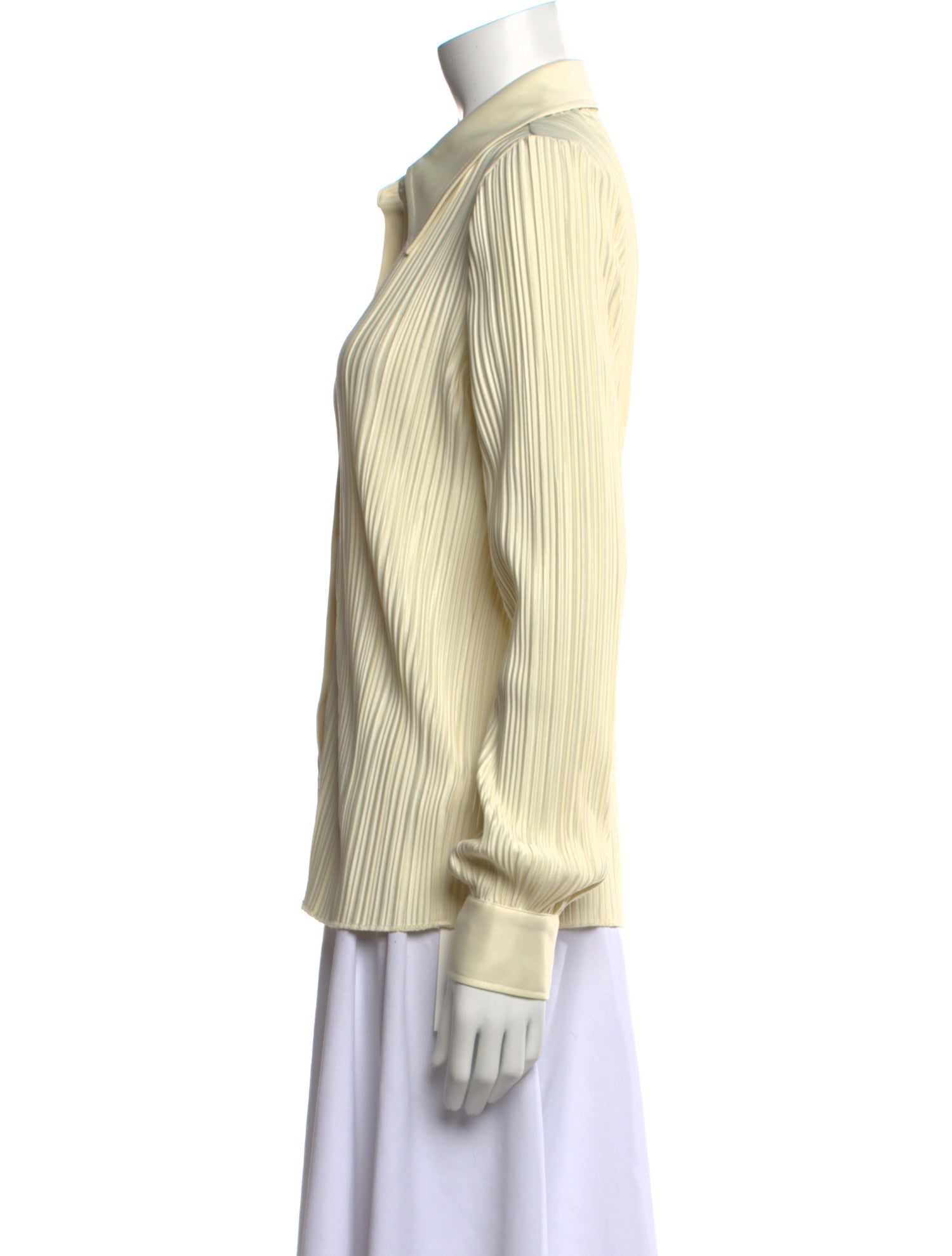 Anine Bing Striped Long Sleeve Button-Up Top