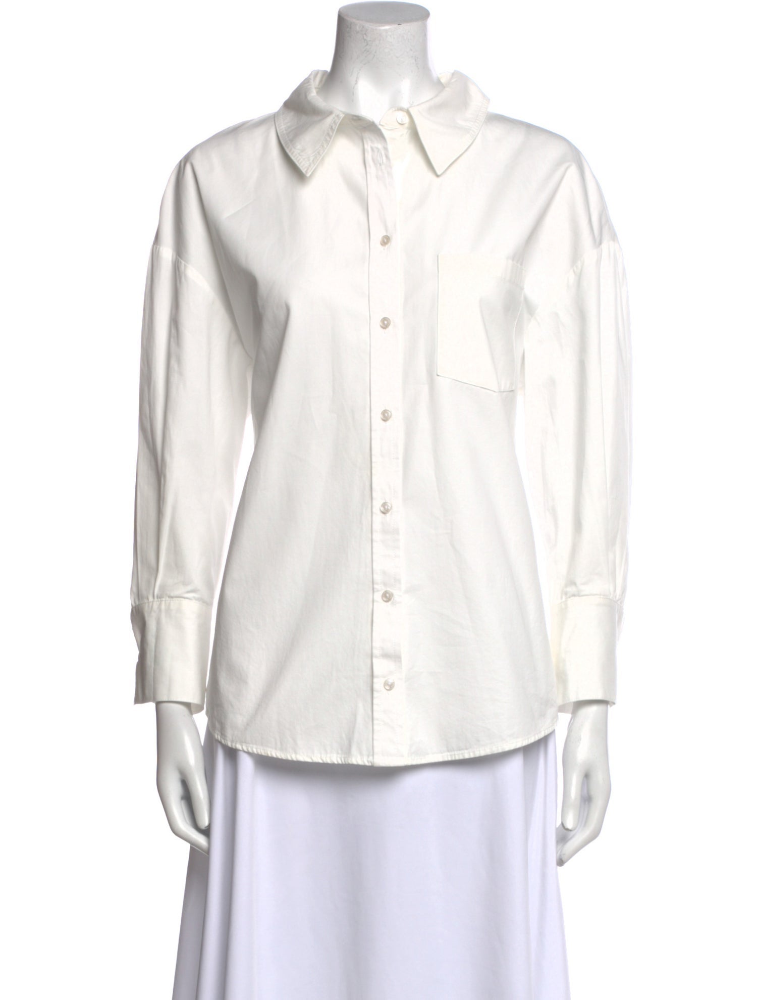 Anine Bing Long Sleeve Button-Up Top
