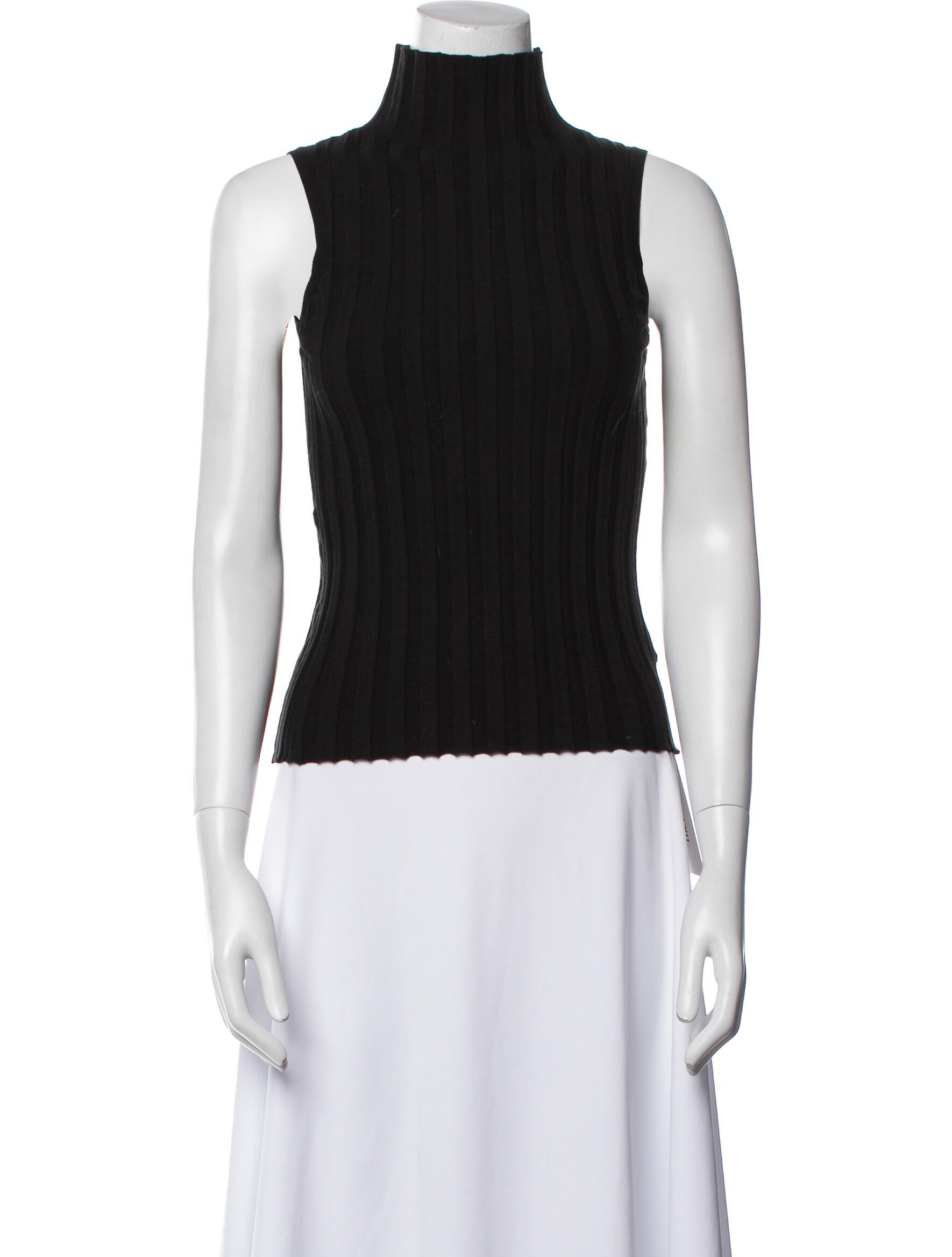 Anine Bing Wool Mock Neck Top