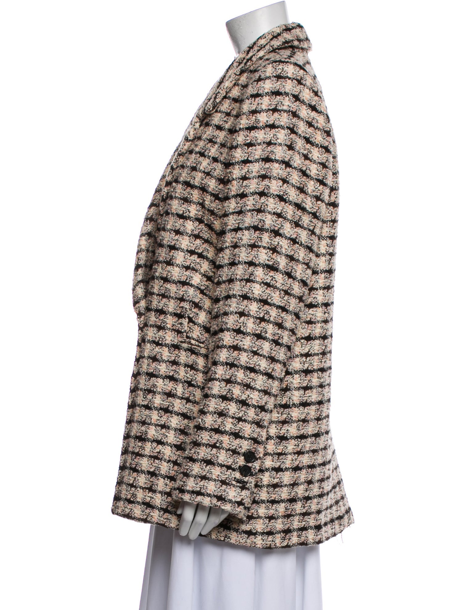 Anine Bing Tweed Pattern Blazer