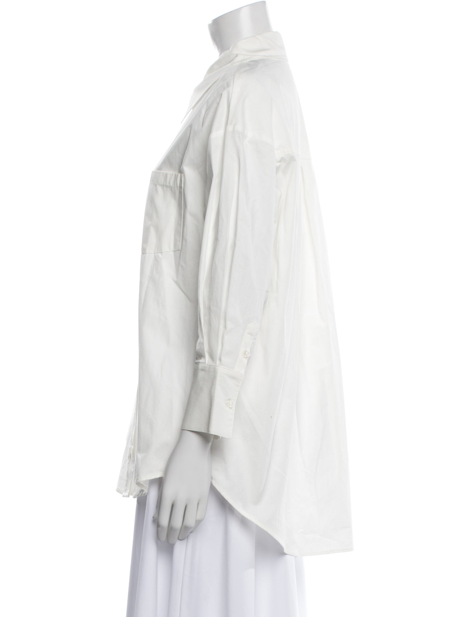 Anine Bing Three-Quarter Sleeve Button-Up Top