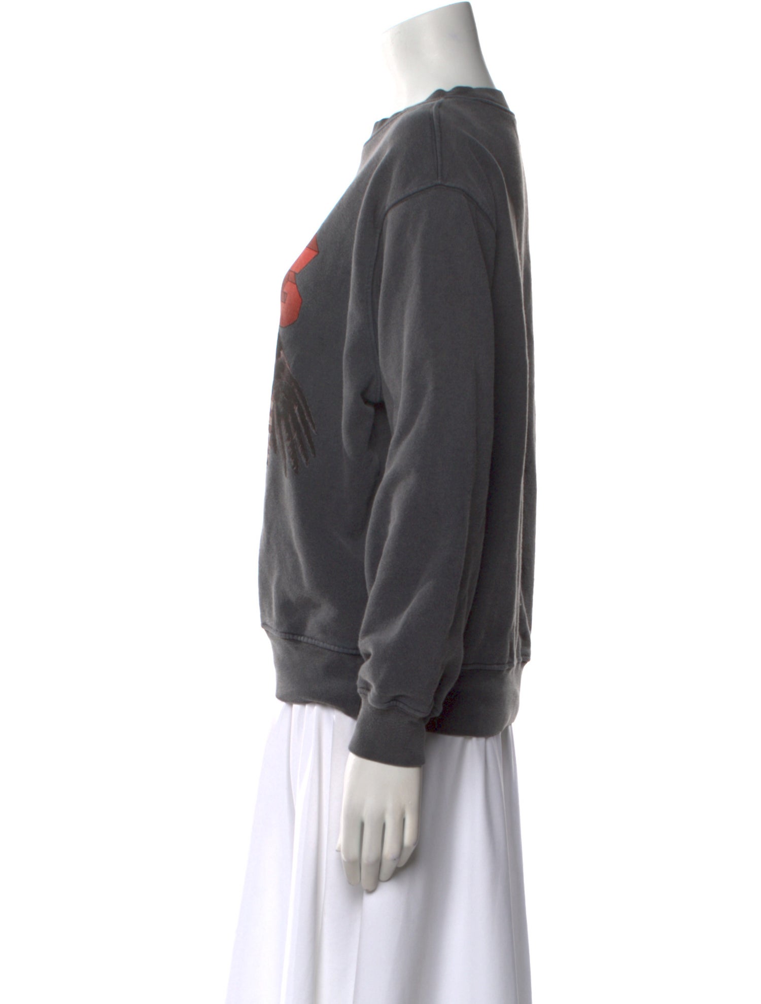 Anine Bing Graphic Print Crew Neck Sweatshirt