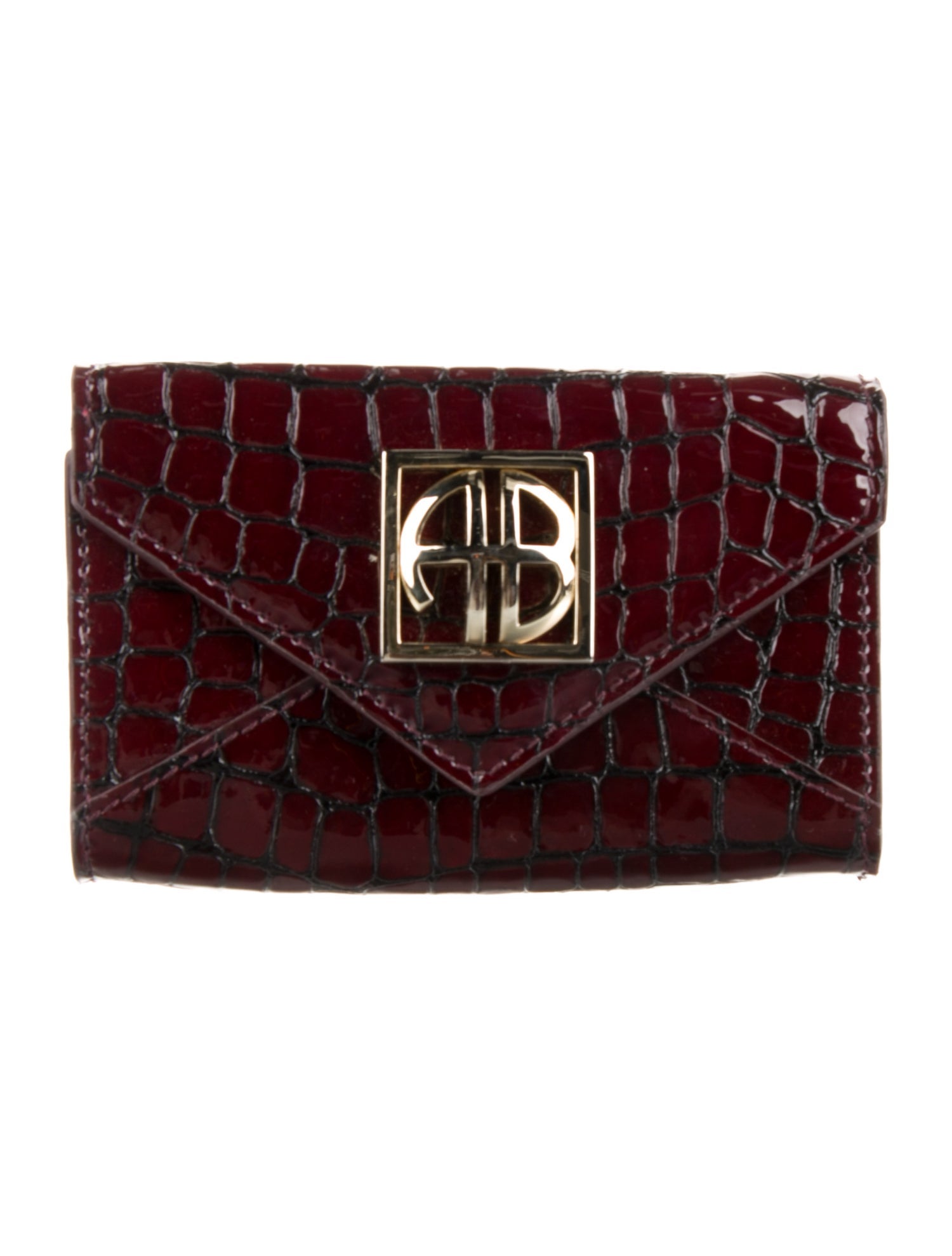 Anine Bing Patent Leather Compact Wallet