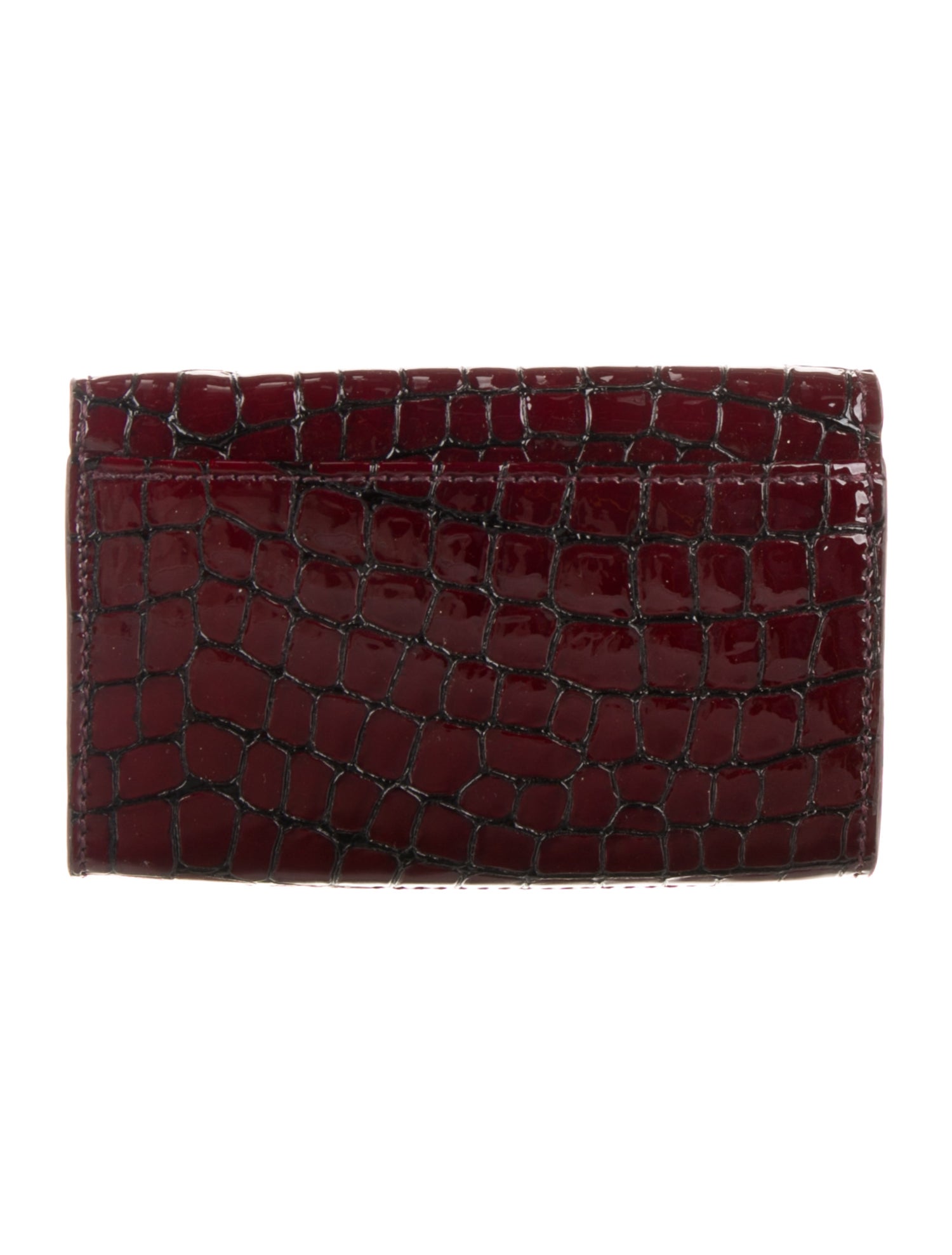 Anine Bing Patent Leather Compact Wallet