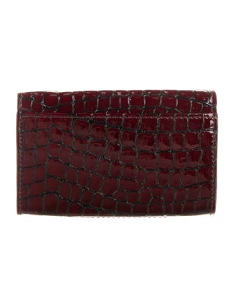 Anine Bing Patent Leather Compact Wallet