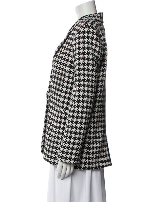Anine Bing Houndstooth Print Blazer