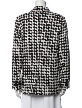 Anine Bing Houndstooth Print Blazer