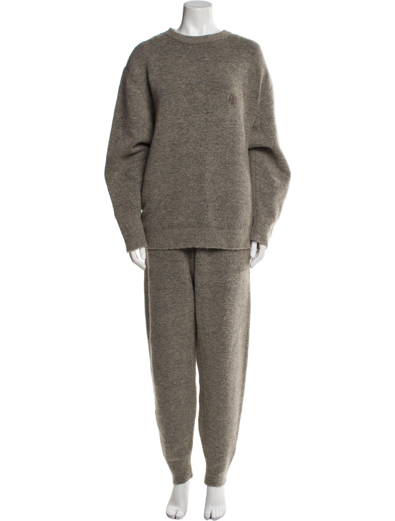 Anine Bing Embroidered Accent Pant Set