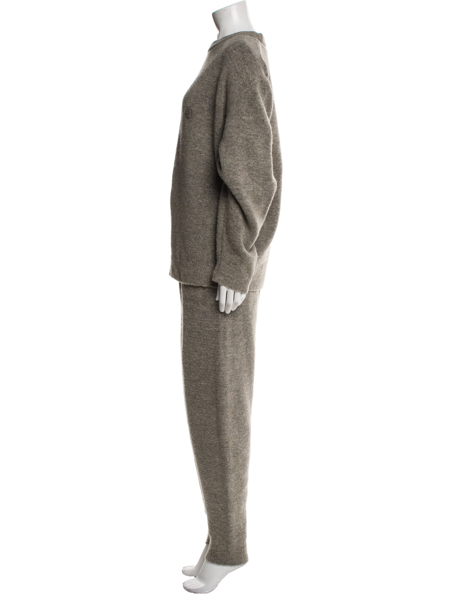 Anine Bing Embroidered Accent Pant Set