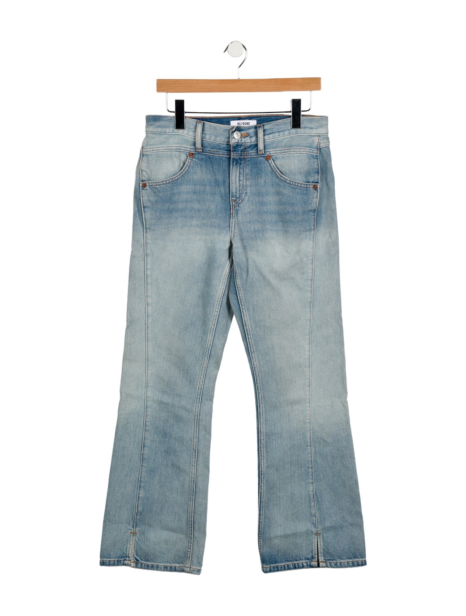 Anine Bing Mid-Rise Wide Leg Jeans