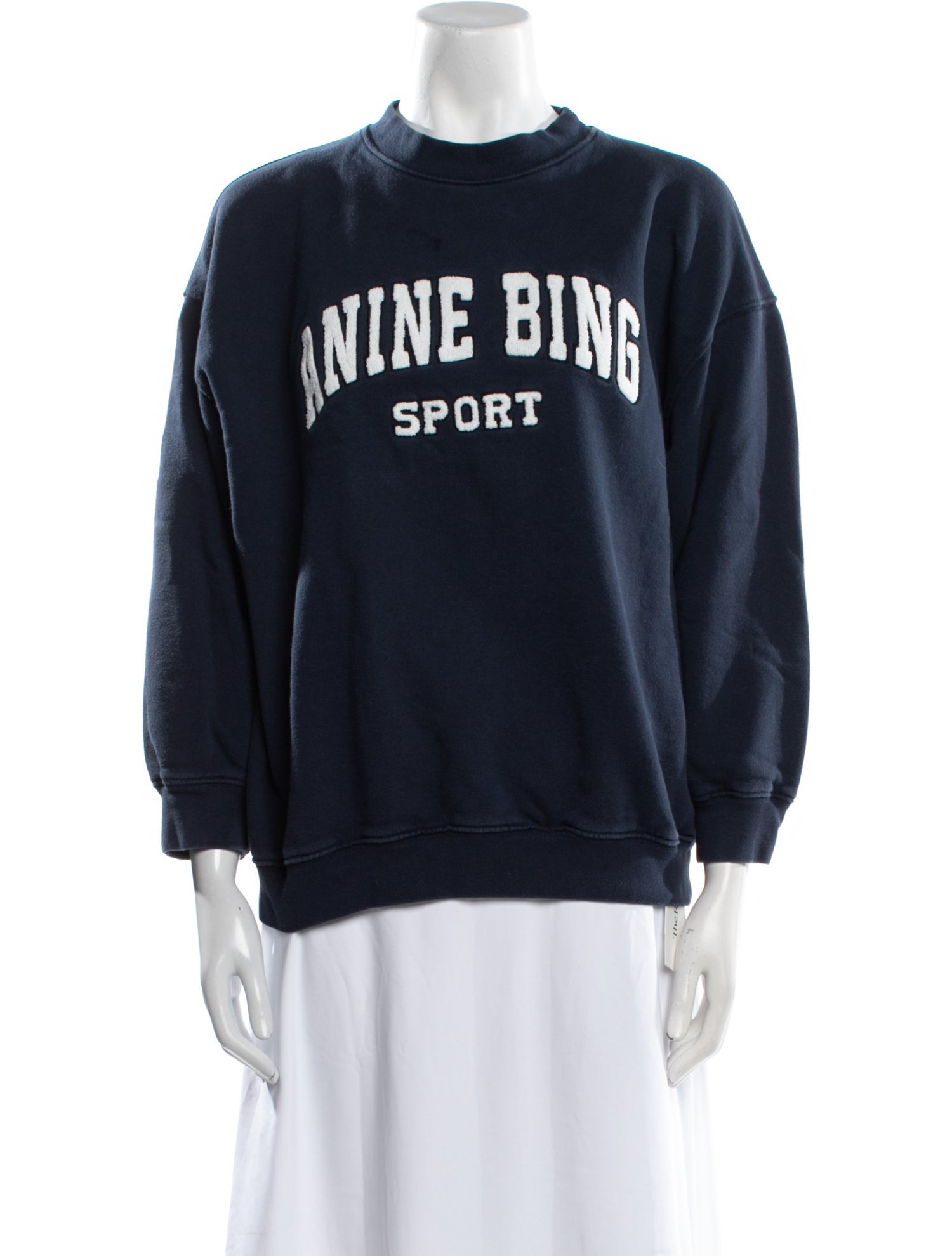 Anine Bing Graphic Print Crew Neck Sweatshirt