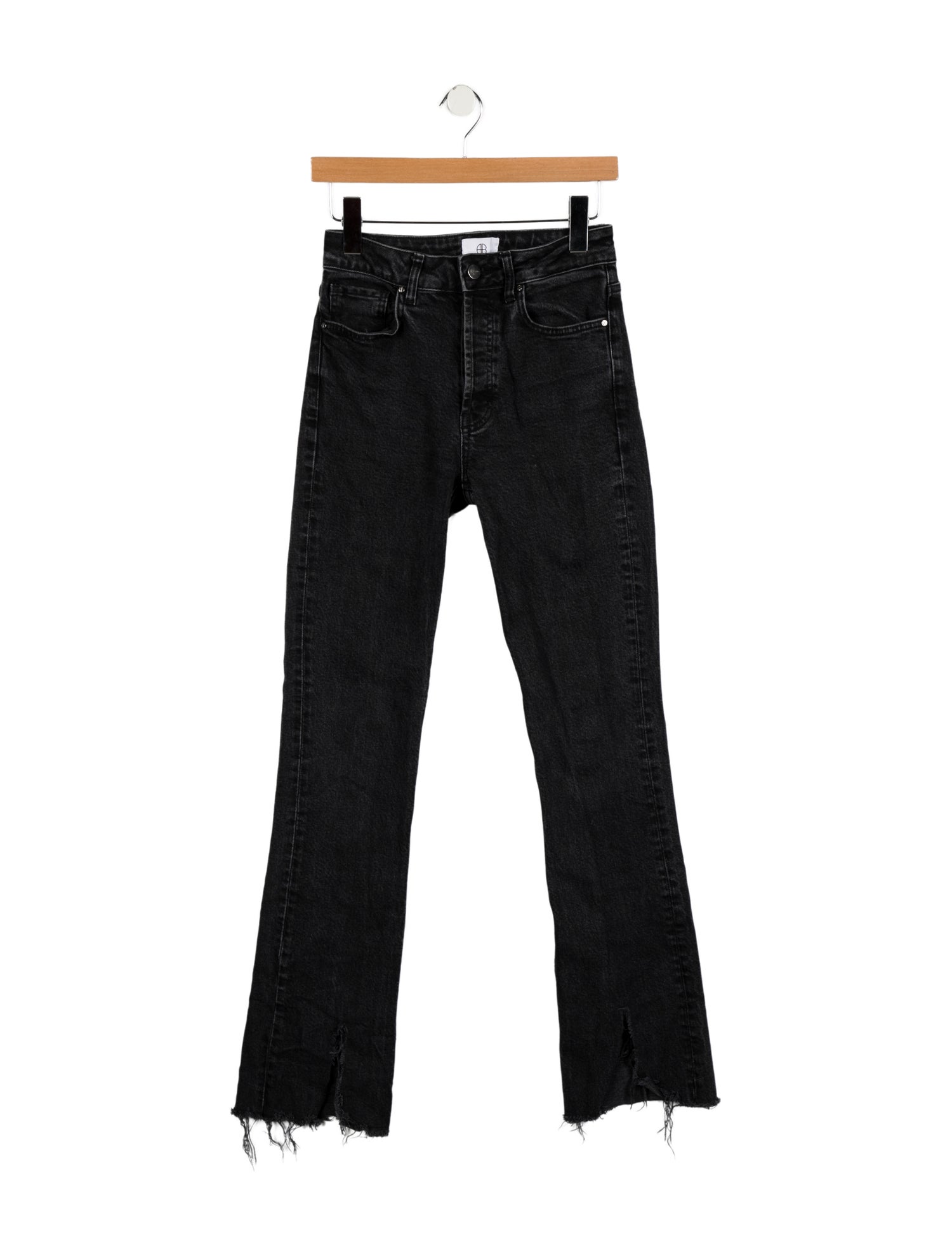 Anine Bing Mid-Rise Straight Leg Jeans