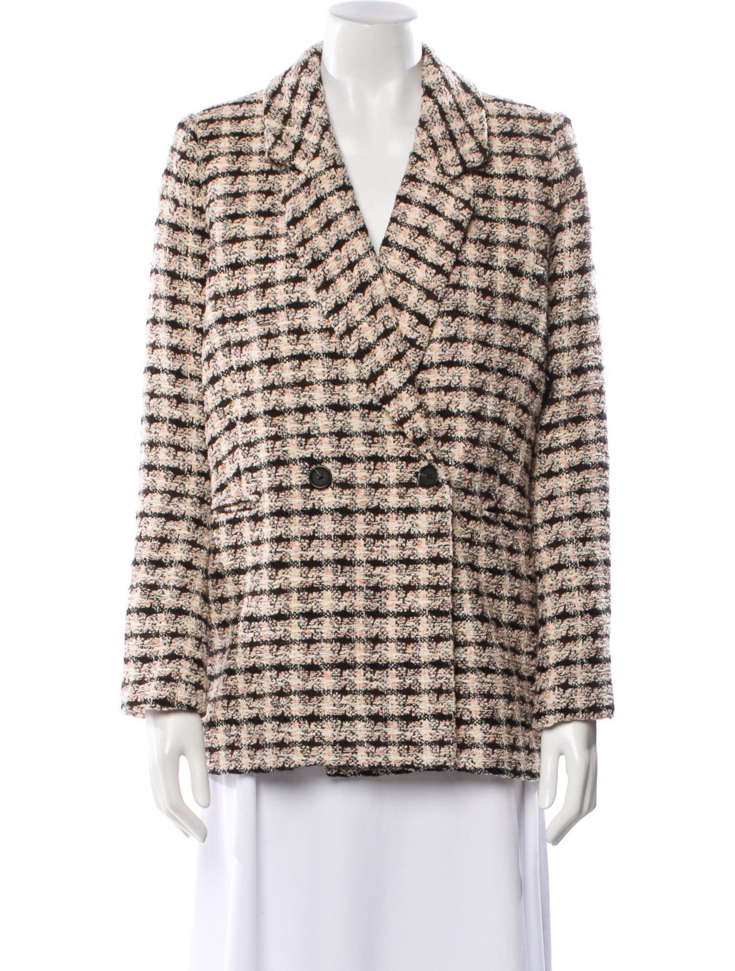 Anine Bing Plaid Print Blazer w/ Tags