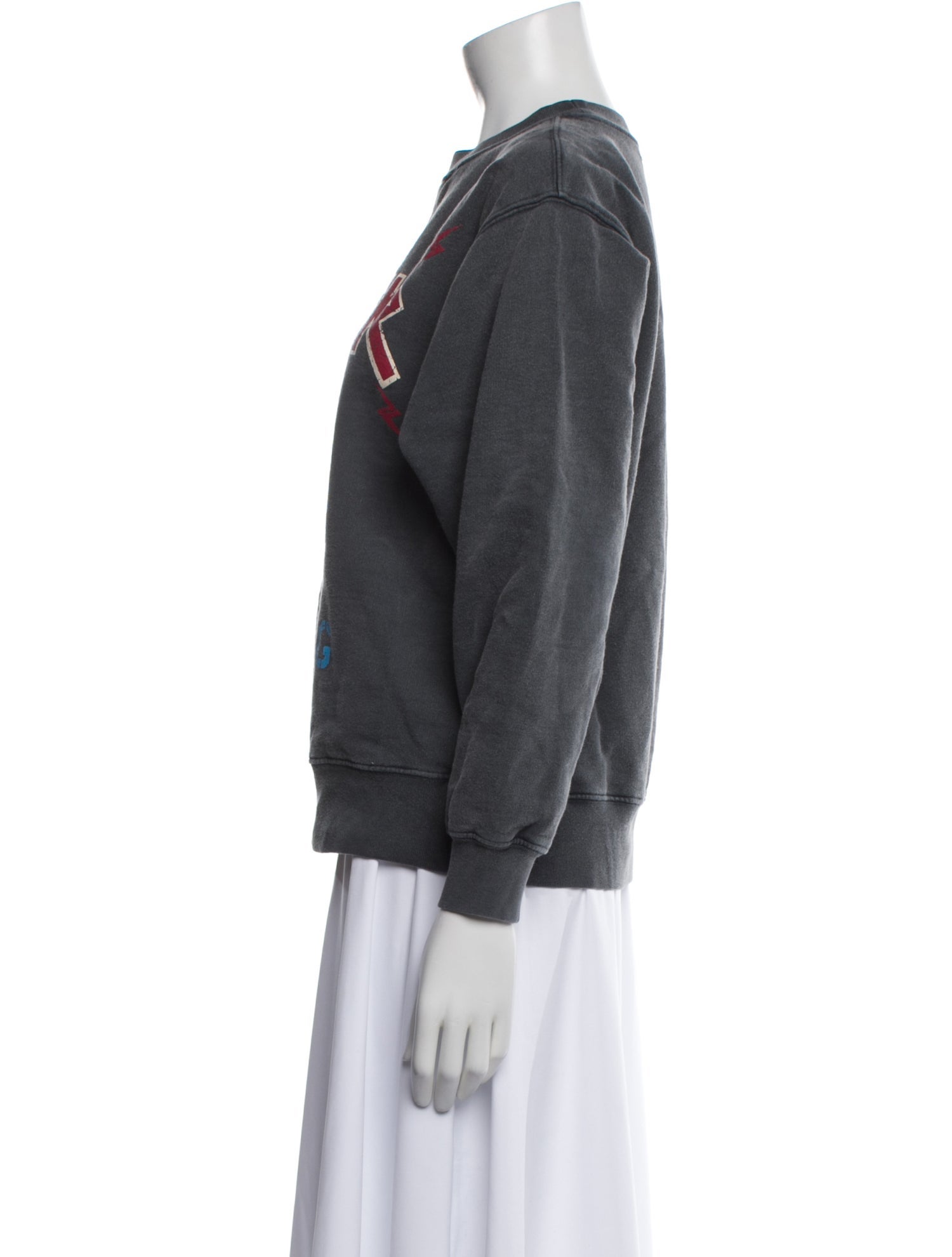 Anine Bing Graphic Print Crew Neck Sweatshirt