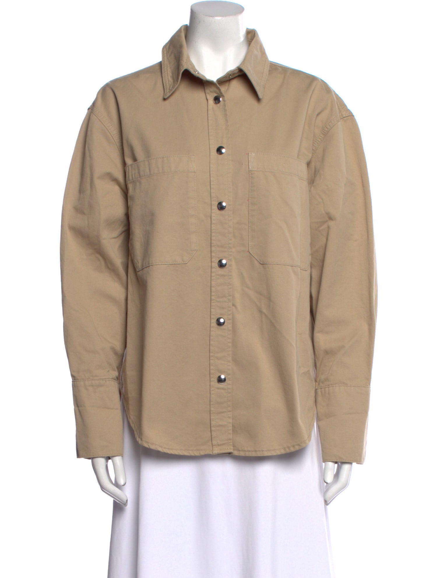 Anine Bing Long Sleeve Button-Up Top